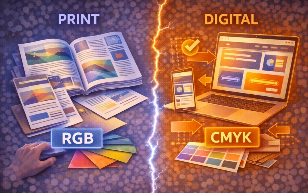 Print vs. Digital: Warum Gestaltung unterschiedlich gedacht werden muss